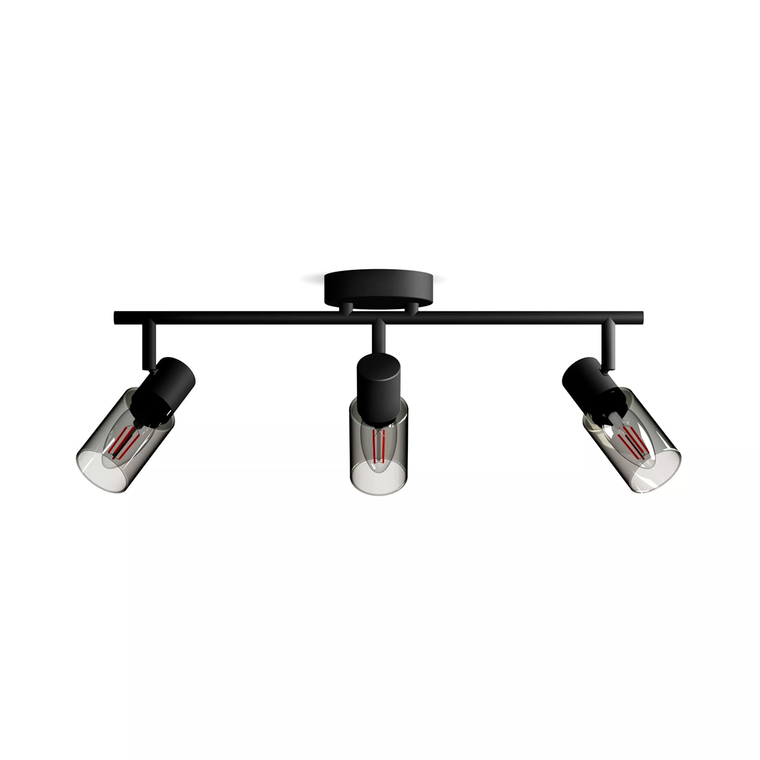 APLIQUÉ CIELO / MURO PHILIPS PALMS TRIPLE (SIN AMPOLLETAS E14) NEGRO (929004105201)