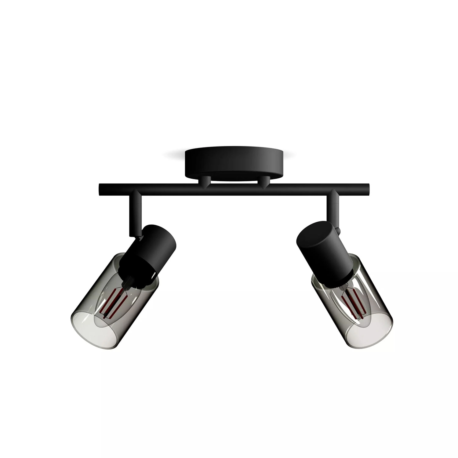 APLIQUÉ CIELO / MURO PHILIPS PALMS DOBLE (SIN AMPOLLETAS E14) NEGRO (929004105101)