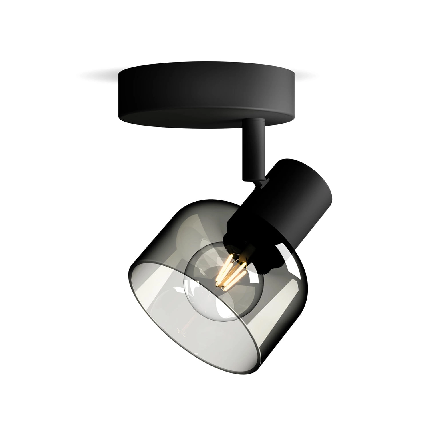 FOCO SOBREPUESTO CIELO / MURO PHILIPS SLEET SIMPLE (SIN AMPOLLETA E14) NEGRO (929004106501)