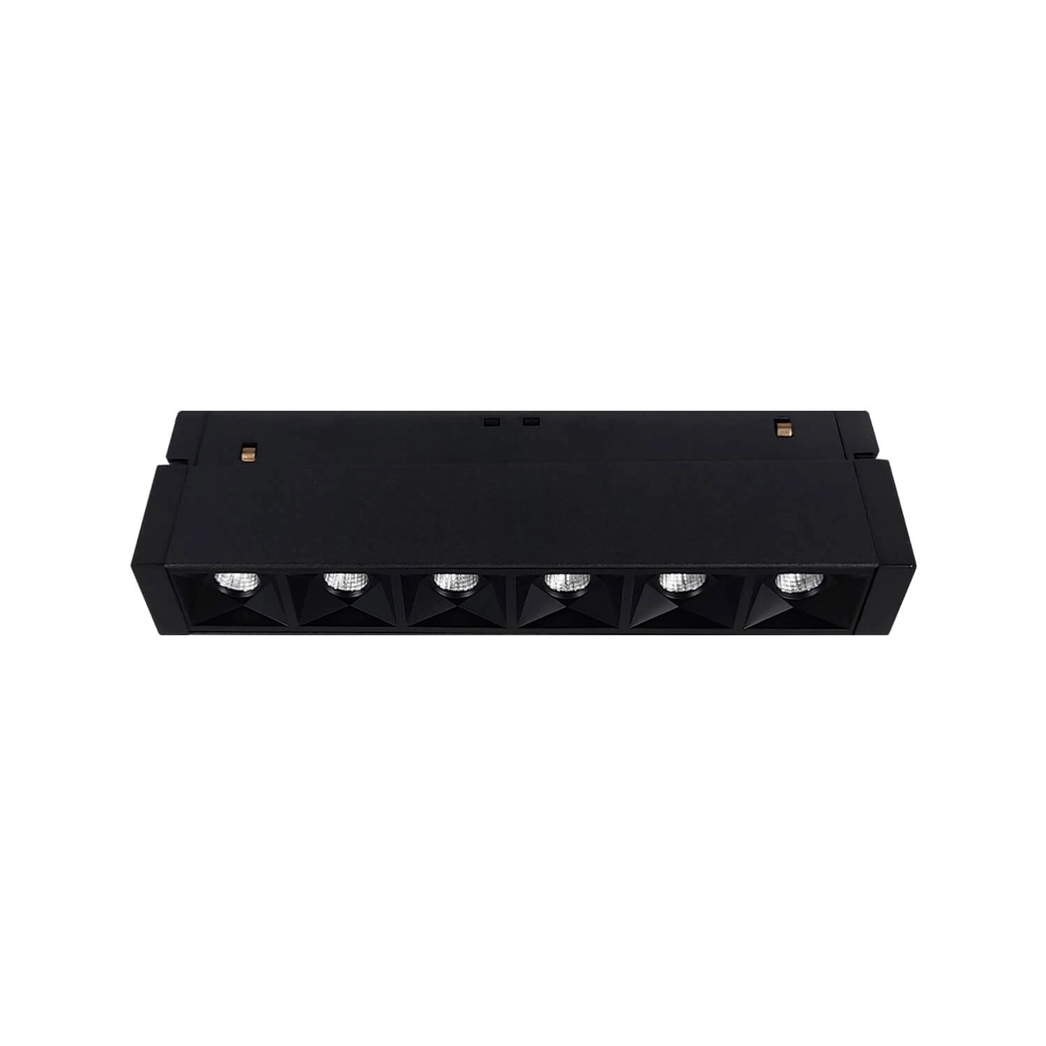 FOCO RIEL FIJO LED STUDIO PARA RIEL MAGNÉTICO 6W LUZ CÁLIDA (3000K) NEGRO