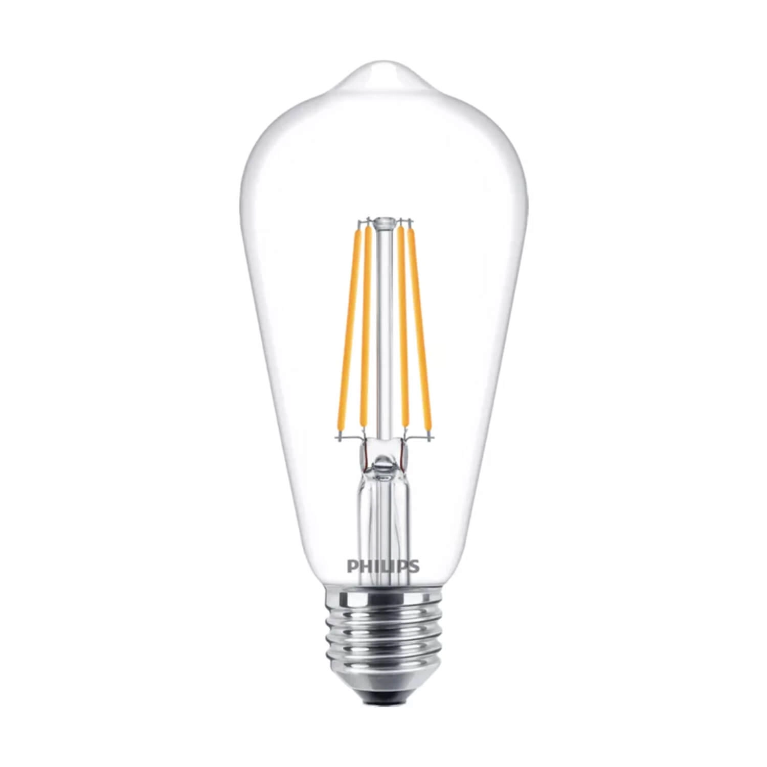 AMPOLLETA E27 PHILIPS FILAMENTO ST64 7W LUZ CÁLIDA (2700K) TRANSPARENTE (929001387642)