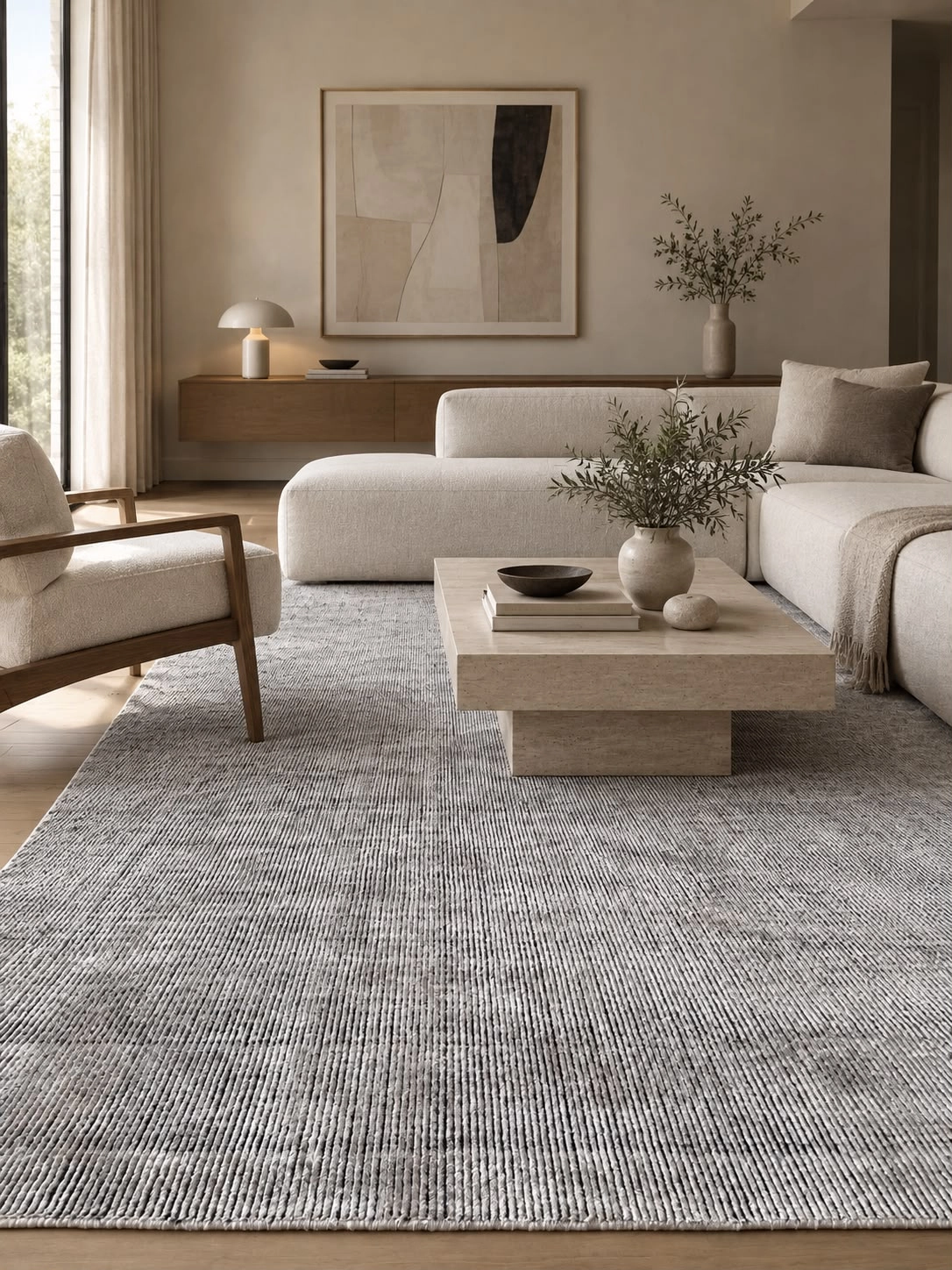 PREVENTA Alfombra Basanti Silver Black - 250X350
