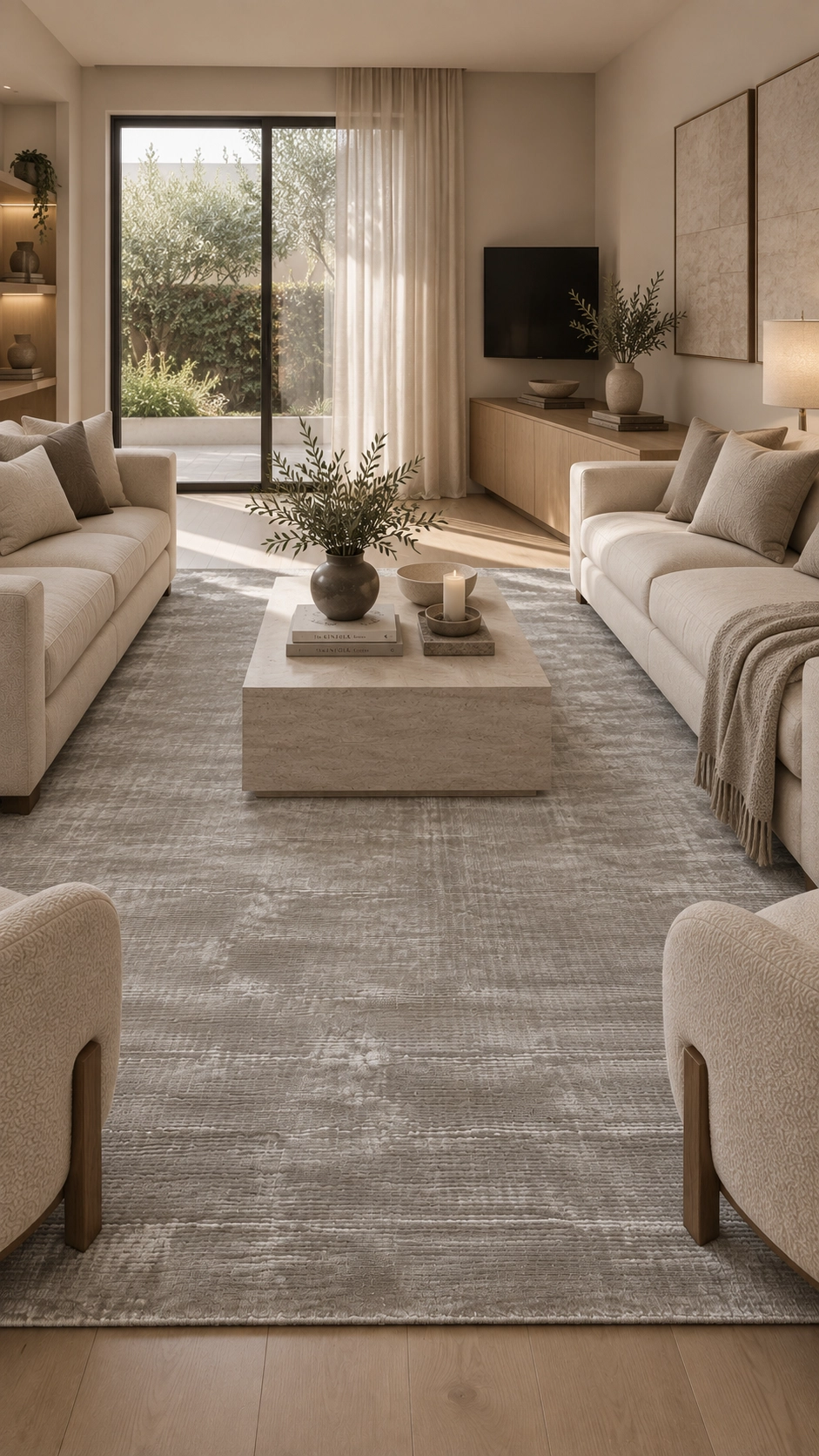 Alfombra Basanti Ivory Silver - 200X300